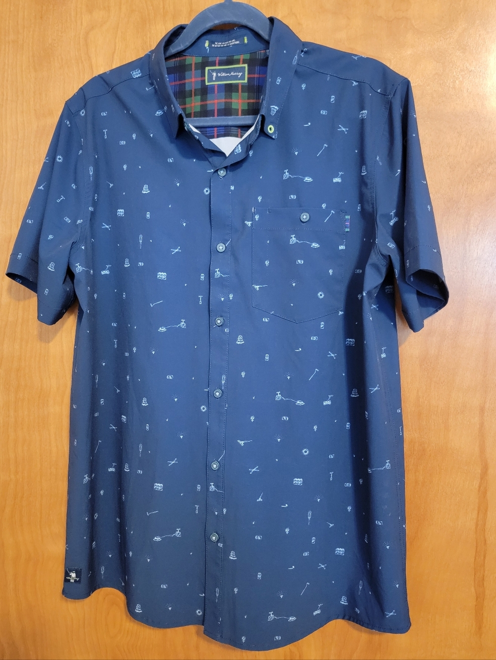 William Murray Button Down Ode to Carl Golf Shirt